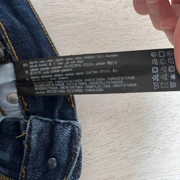 Zara High Rise Dark Wash Skinny Jeans 4 - Picture 4 of 5